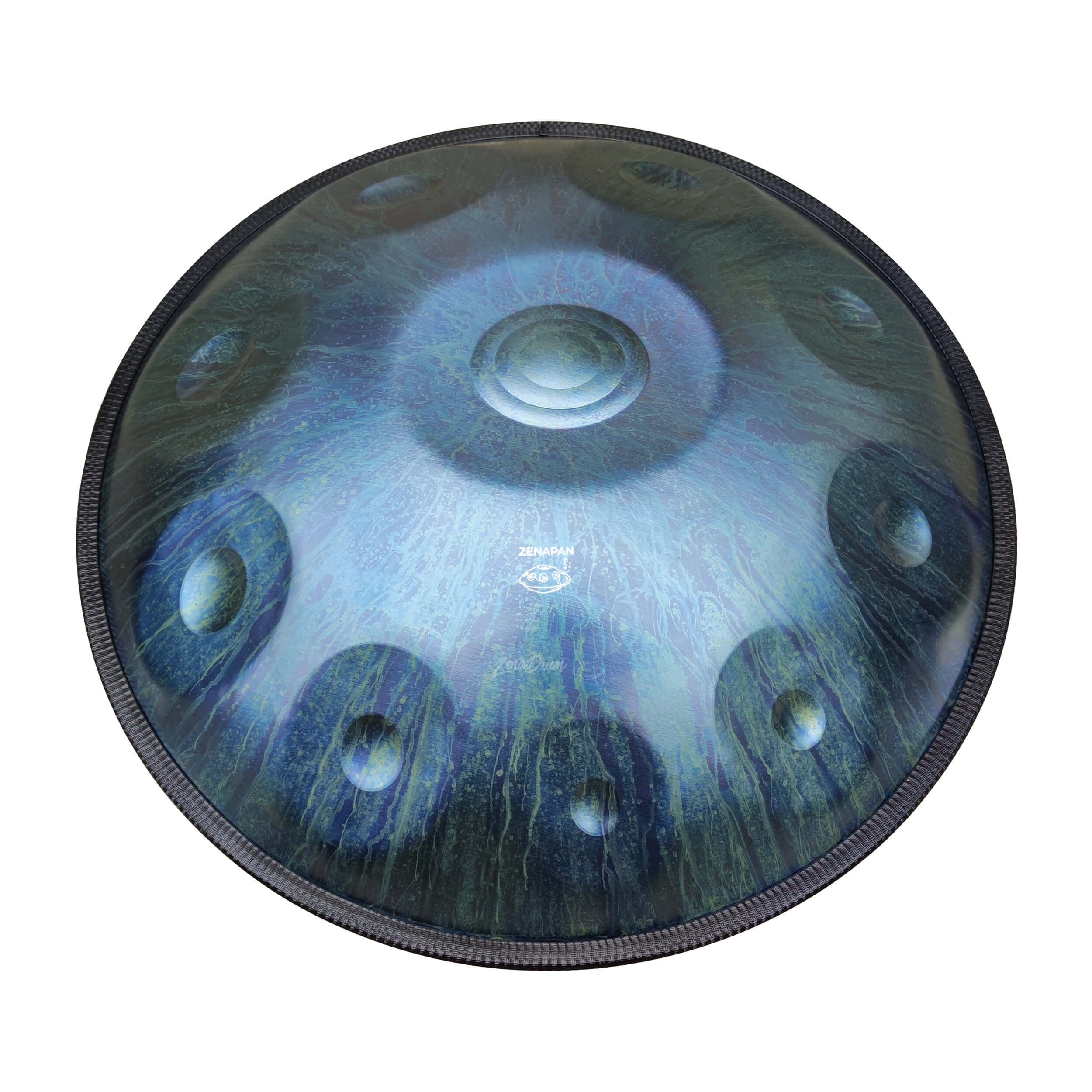 handpan drum for beginners; handpan kurd, handpan Azul craqued